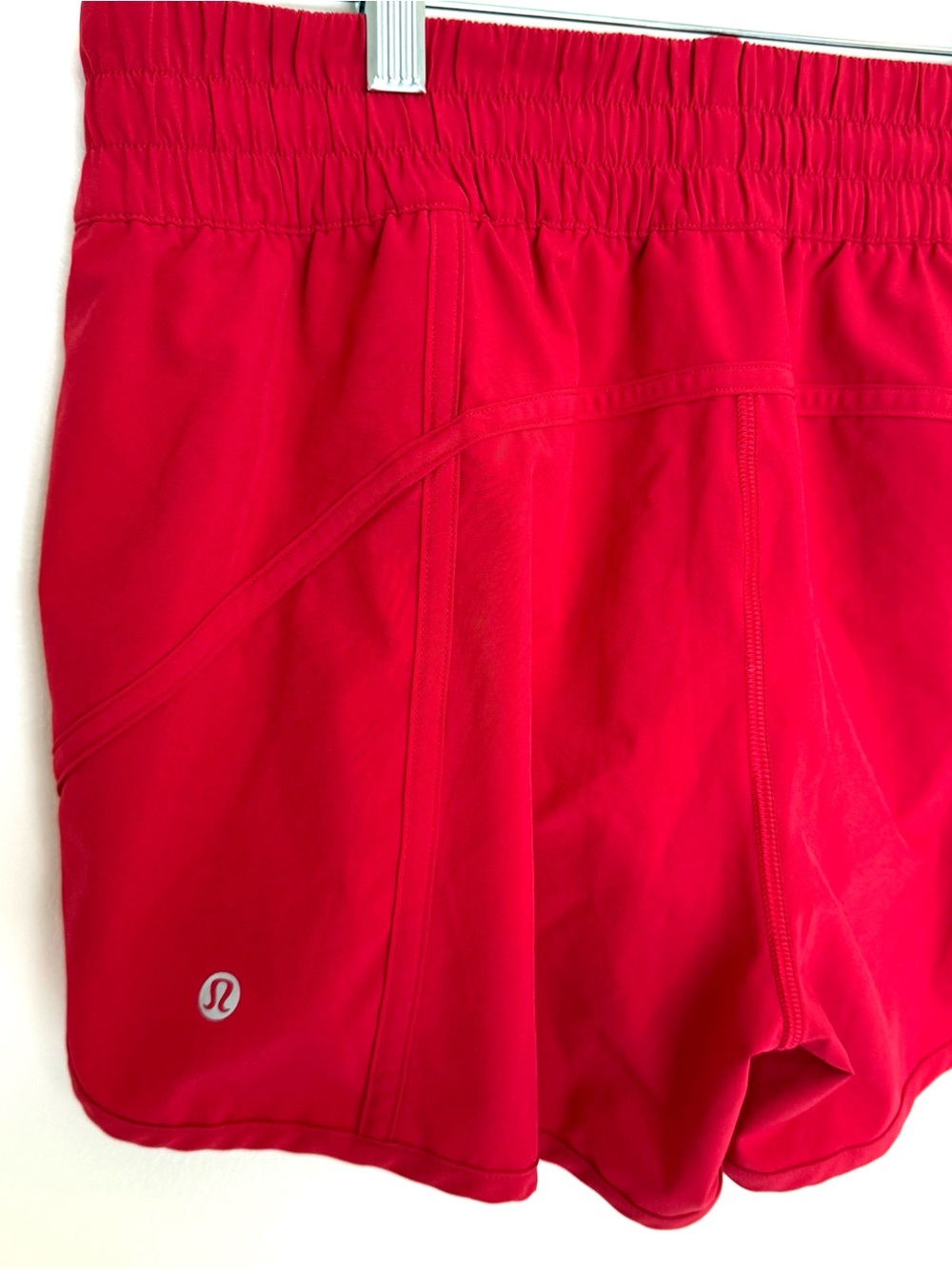 Lululemon Red Tracker Short V *4" - Picture 4 of 5